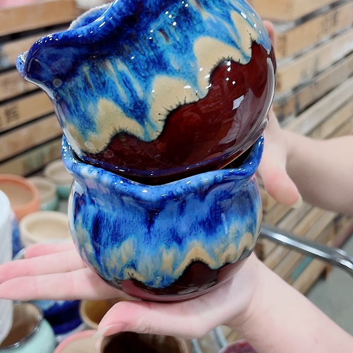 有孔，凑单福利满10元发货陶瓷多肉花盆！