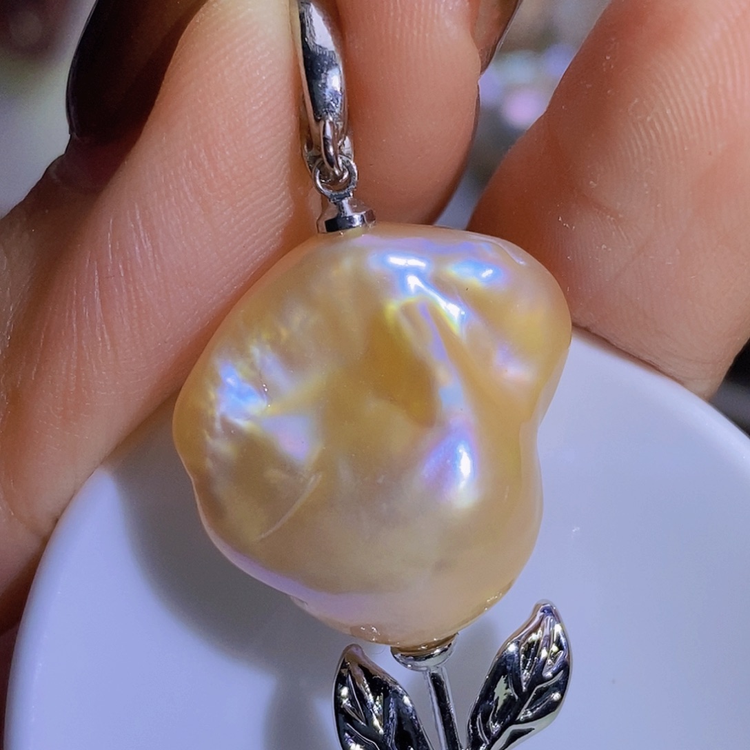 淡水珍珠淡水珍珠银S925镶嵌