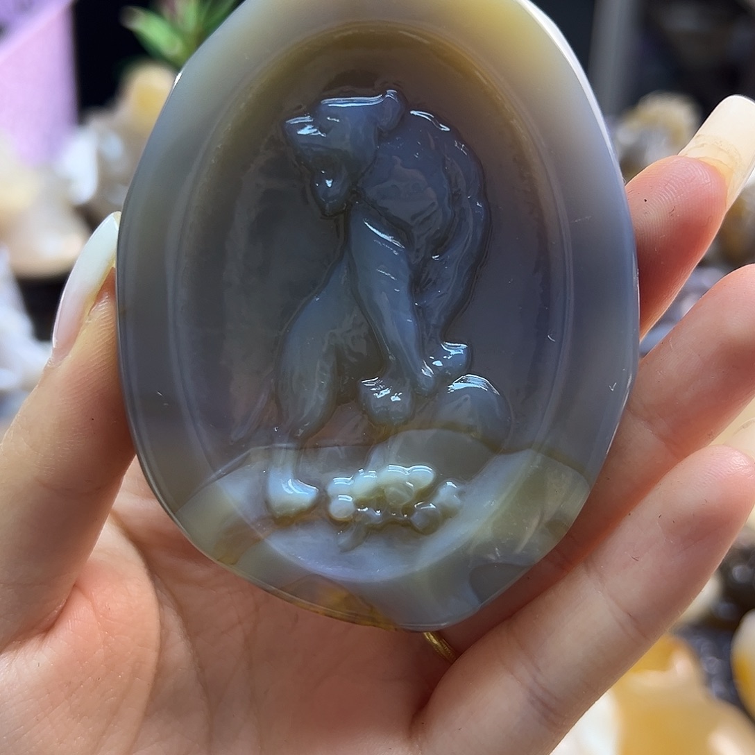 玛瑙/玉髓未镶嵌吊坠(不含链)
