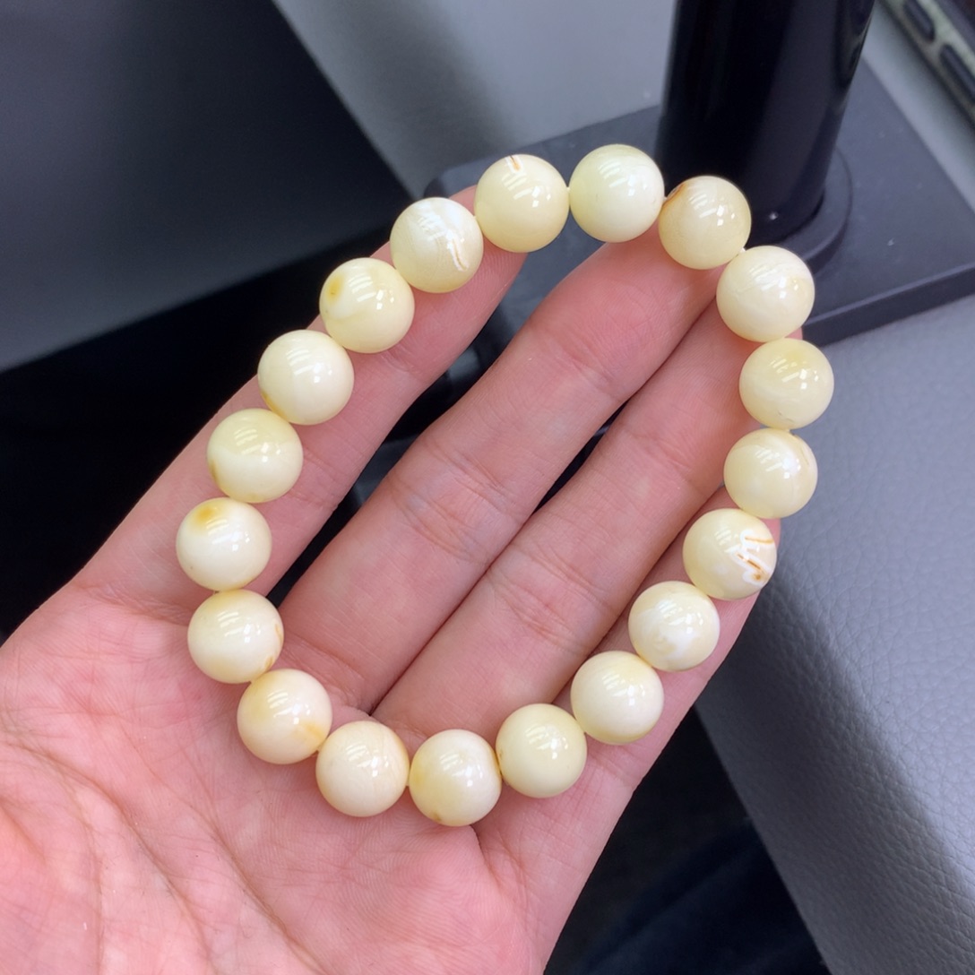 琥珀未镶嵌珠宝奇石10mm➕