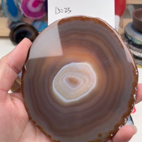 未镶嵌玛瑙/玉髓珠宝奇石天***饼