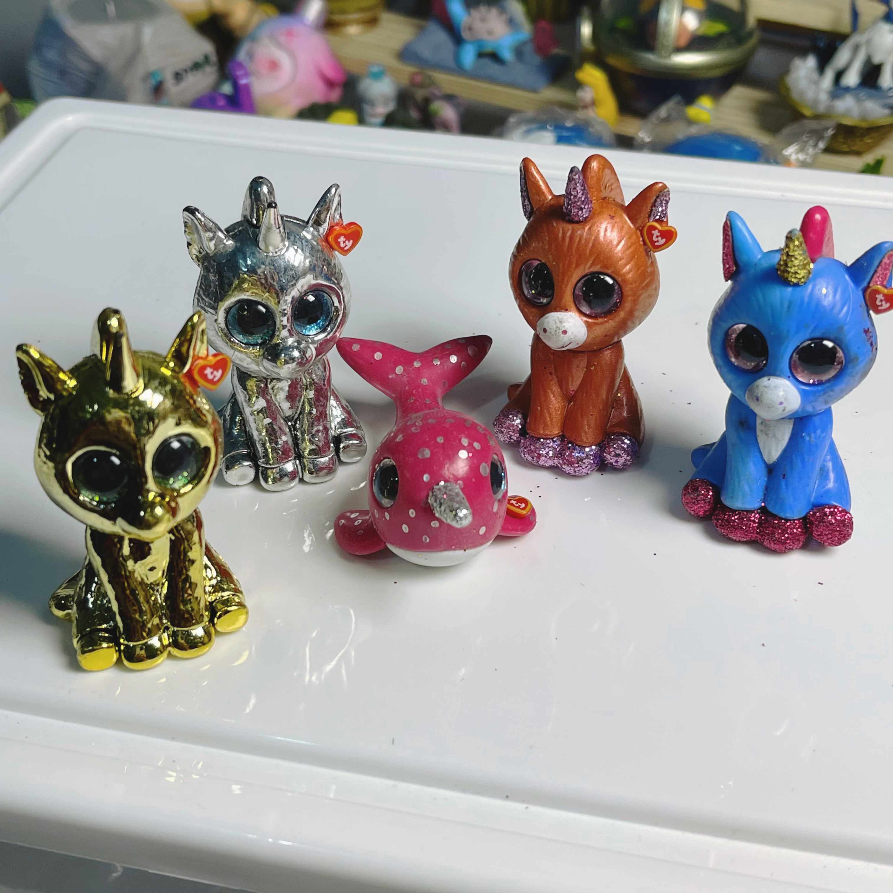 正版散货老美大眼睛豆豆大眼萌彩潮玩手办外贸