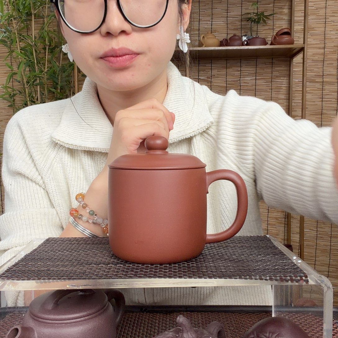 紫砂茶壶原矿底槽清墩墩杯没礼盒500CC左右