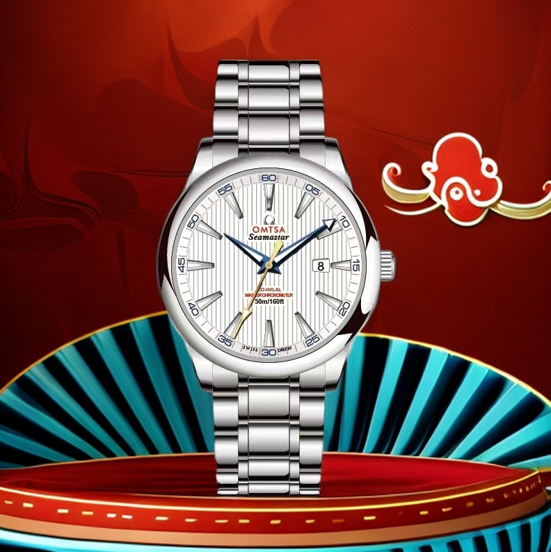全新未使用/OMTSA-海马白面/表径41mm/全自动机芯腕表9X