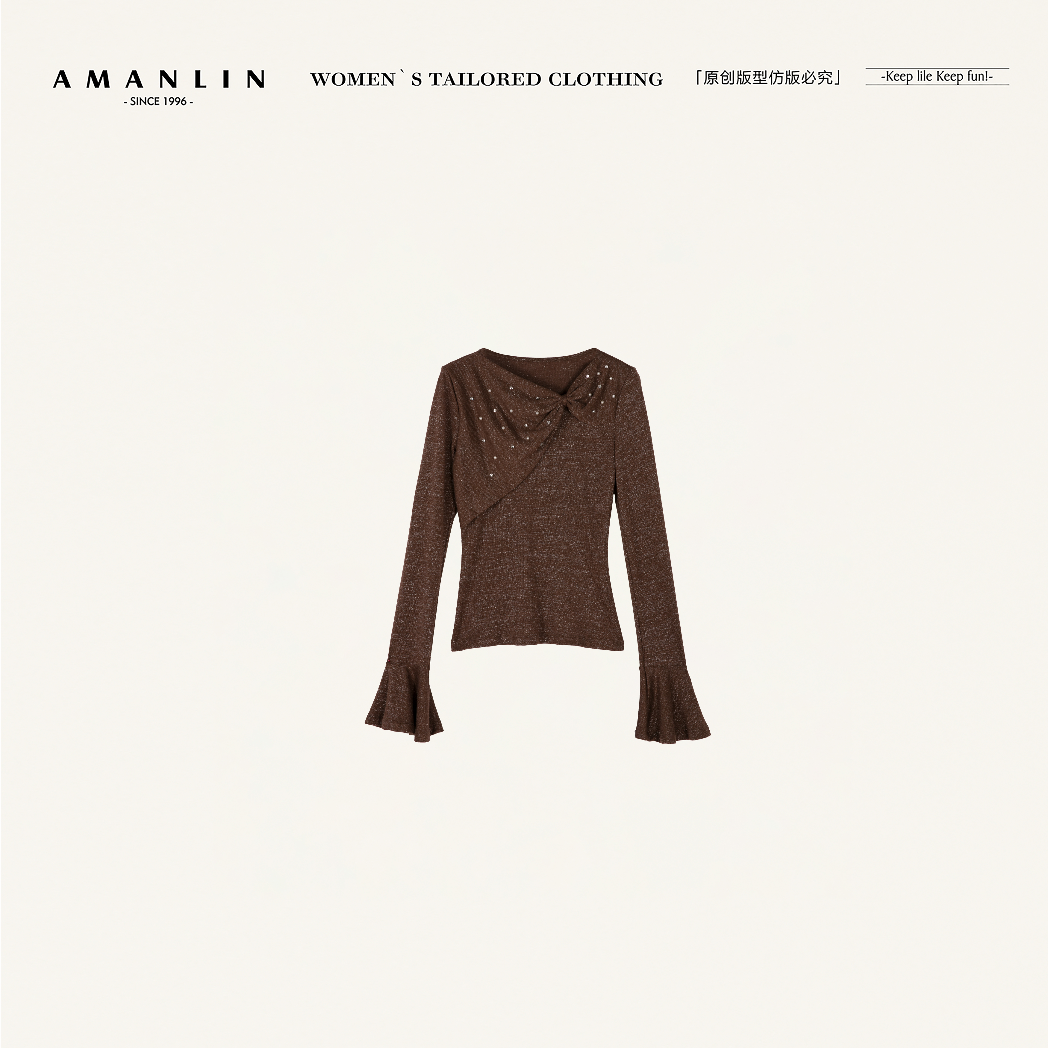 AMANLIN/阿谩琳琥珀流光上衣TY600733