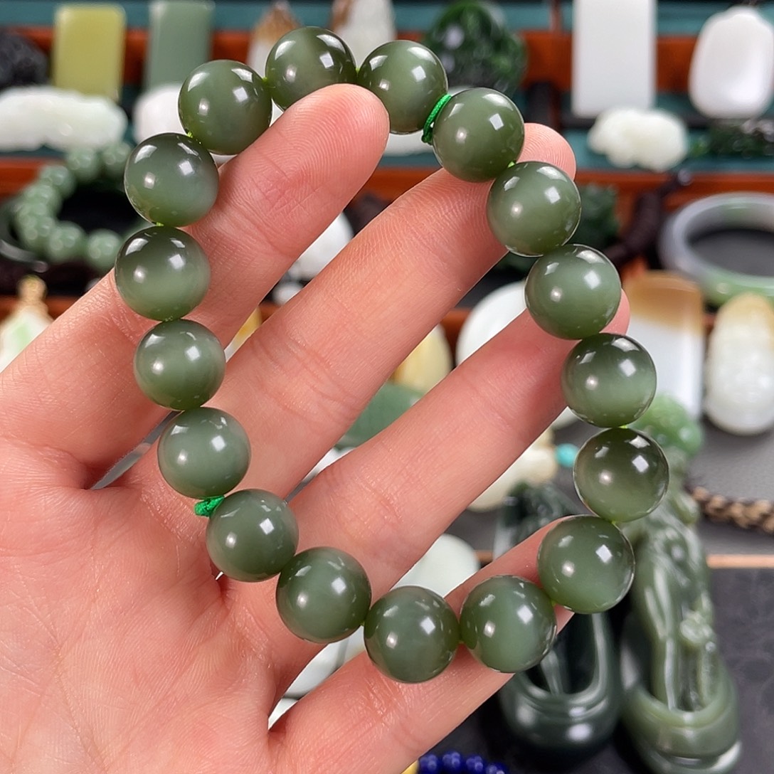 和田玉未镶嵌手链