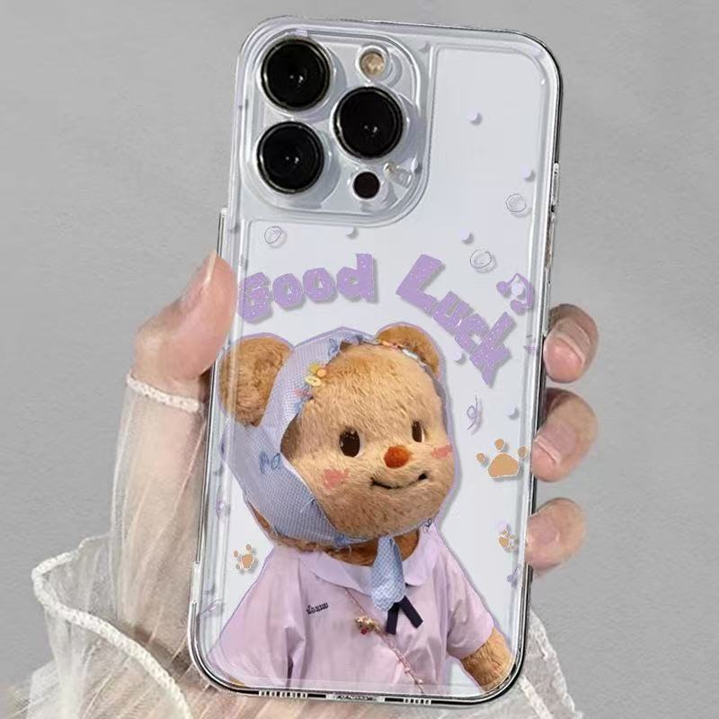 熊外婆适用于苹果16ProMaxiphone手机壳太空壳情侣保护套可爱