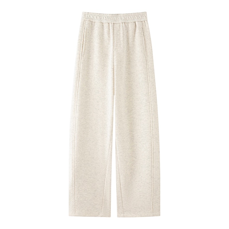 MM商场同款2025冬新款时尚显瘦加绒阔腿直筒裤休闲裤女香蕉裤1771