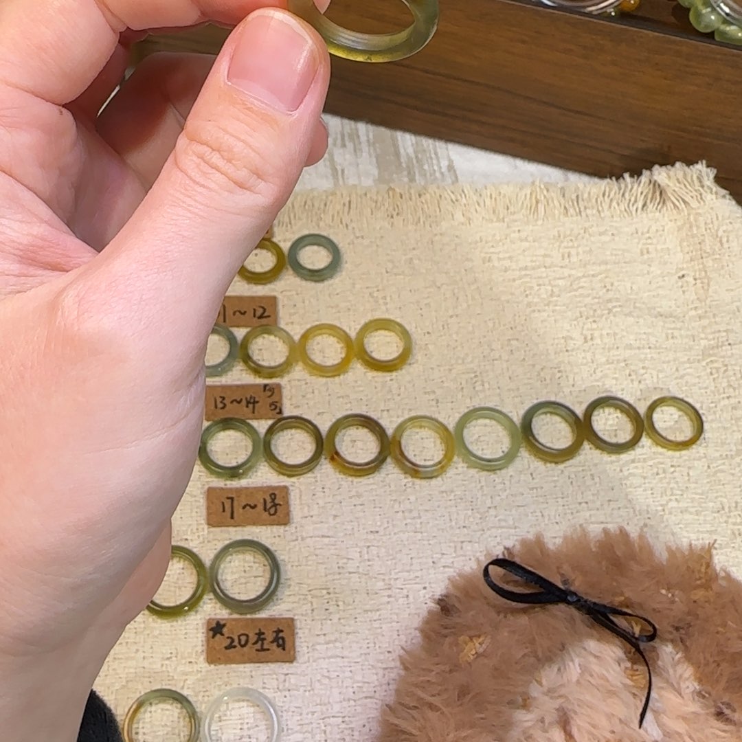 三***机蛇纹石玉合金戒指