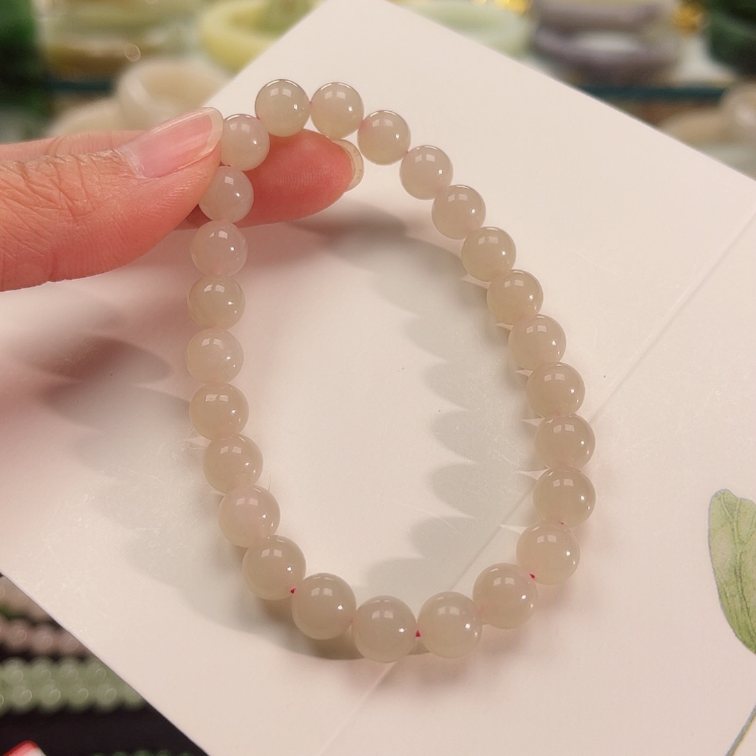 和田玉手串未镶嵌