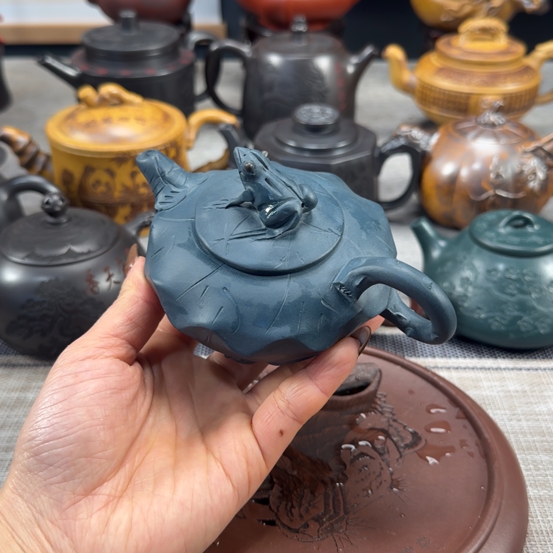 紫砂茶壶紫砂紫色紫砂