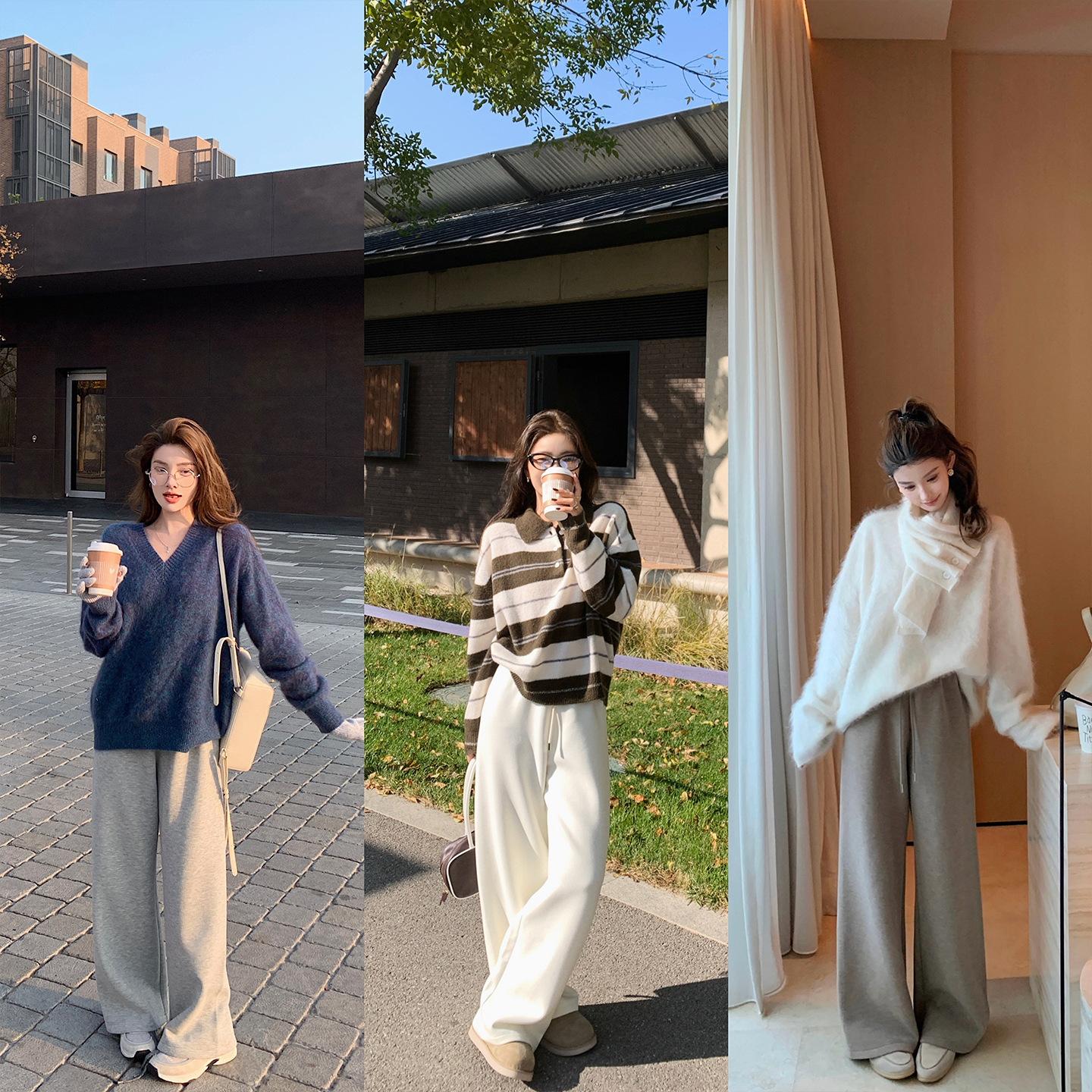 "云朵裤二代"重磅升级385g羊毛空气层 必入经典直筒保暖休闲裤