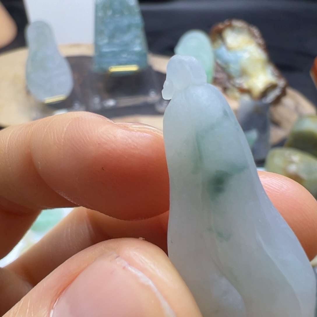 定制翡翠未镶嵌缅甸翡翠Ａ货挂件