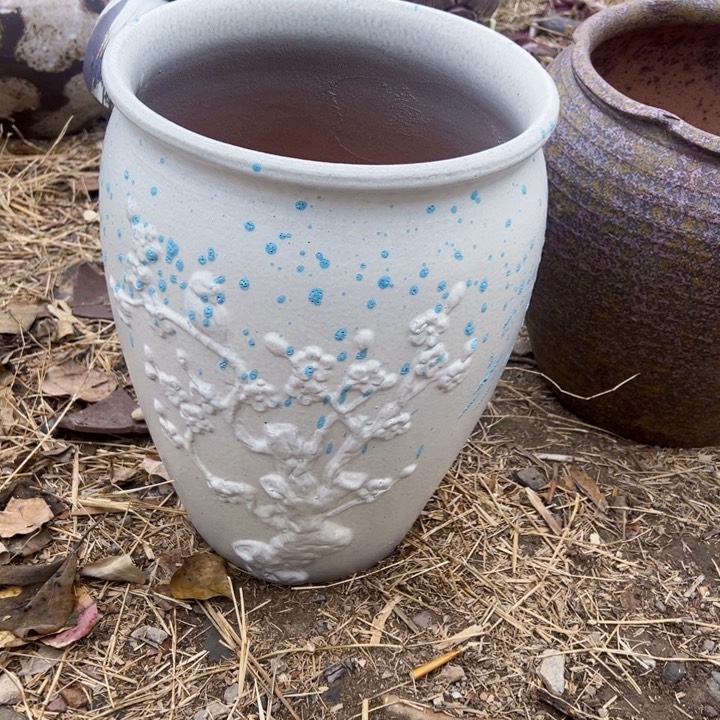 紫砂花盆高度35口25