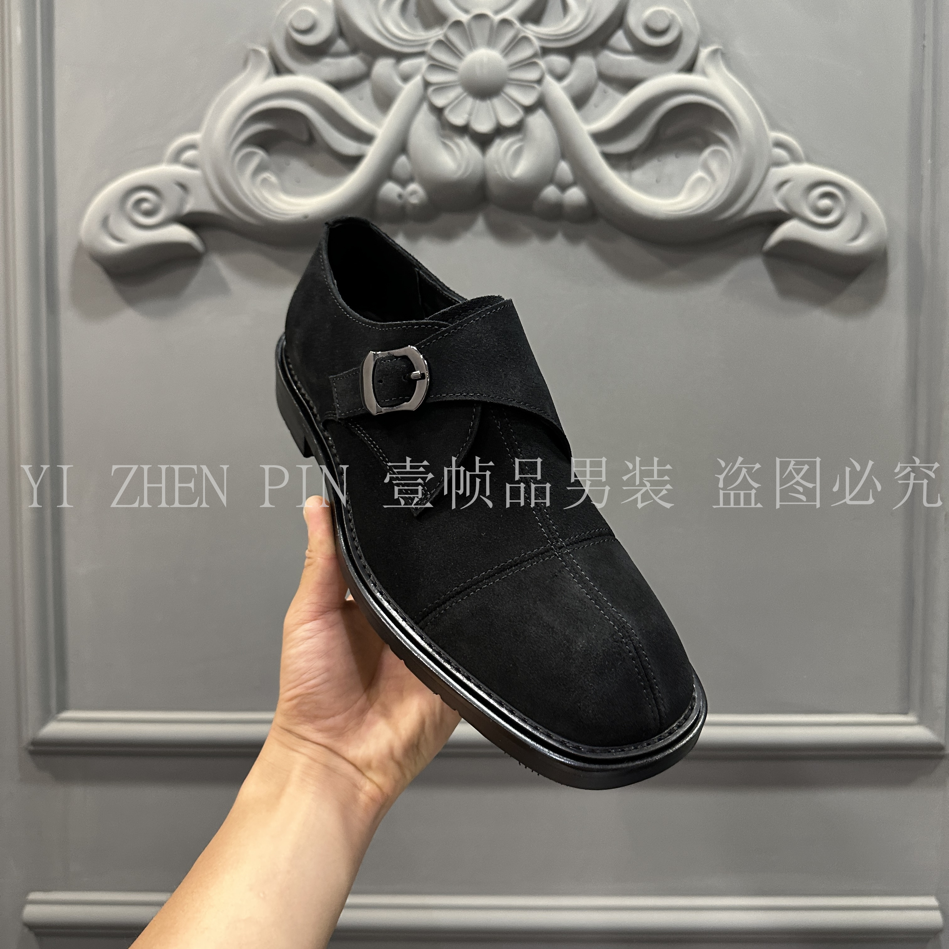 【断码清】NO腿高端皮鞋猛男方头皮鞋绅士英伦风商务休闲男士皮鞋