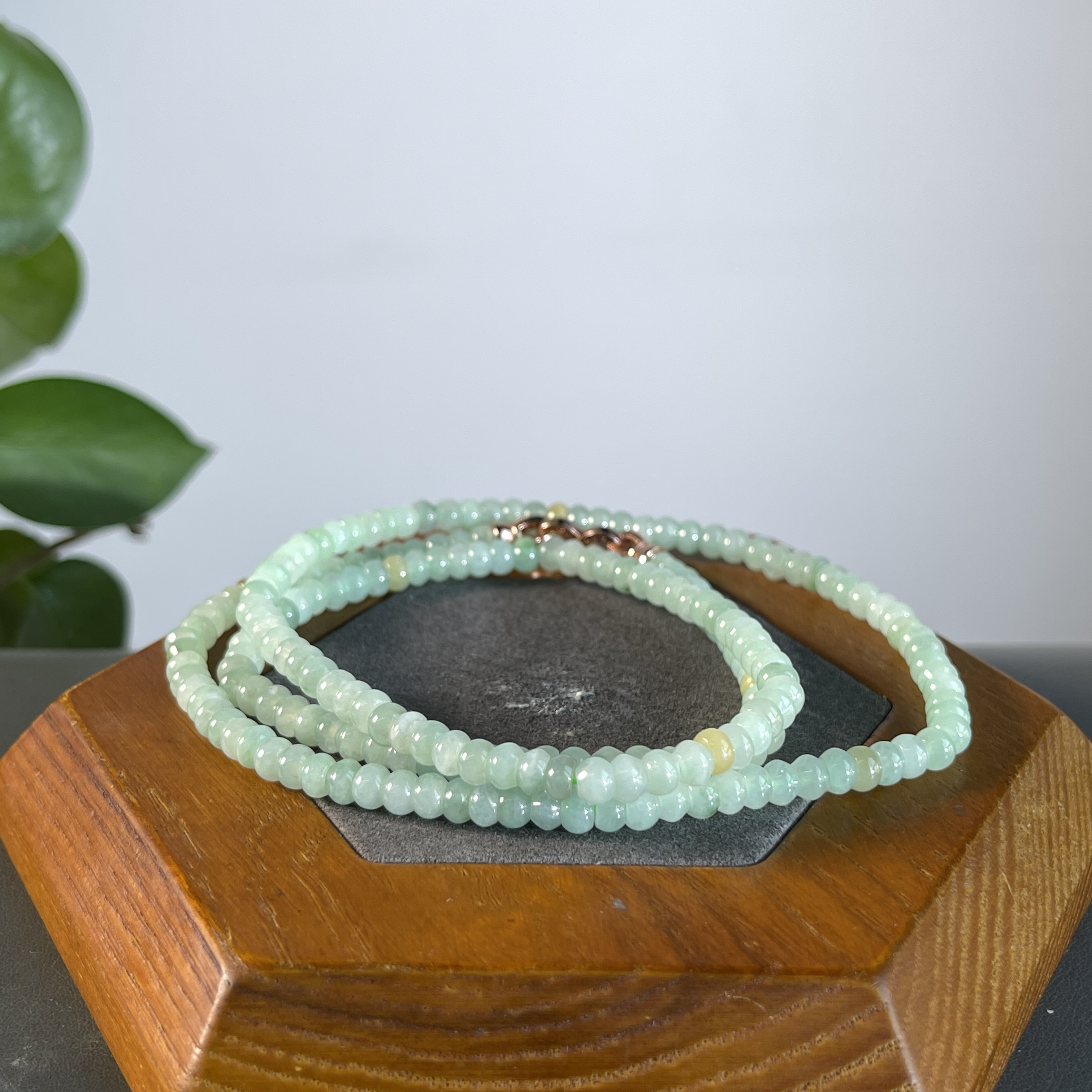 JGB29-182   天然缅甸A货翡翠  翡翠珠链（含配饰）