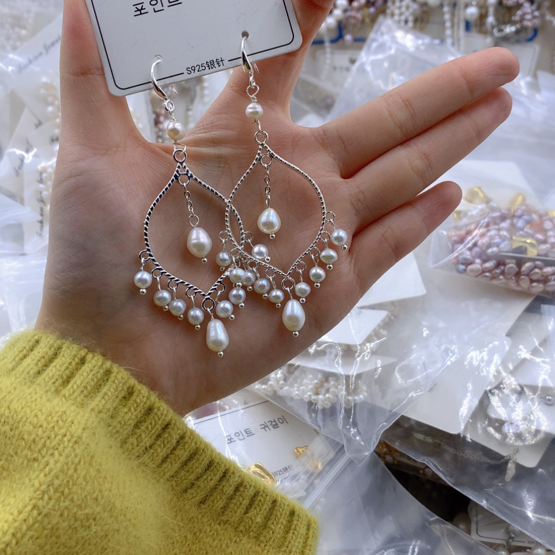 颈饰合金淡水珍珠