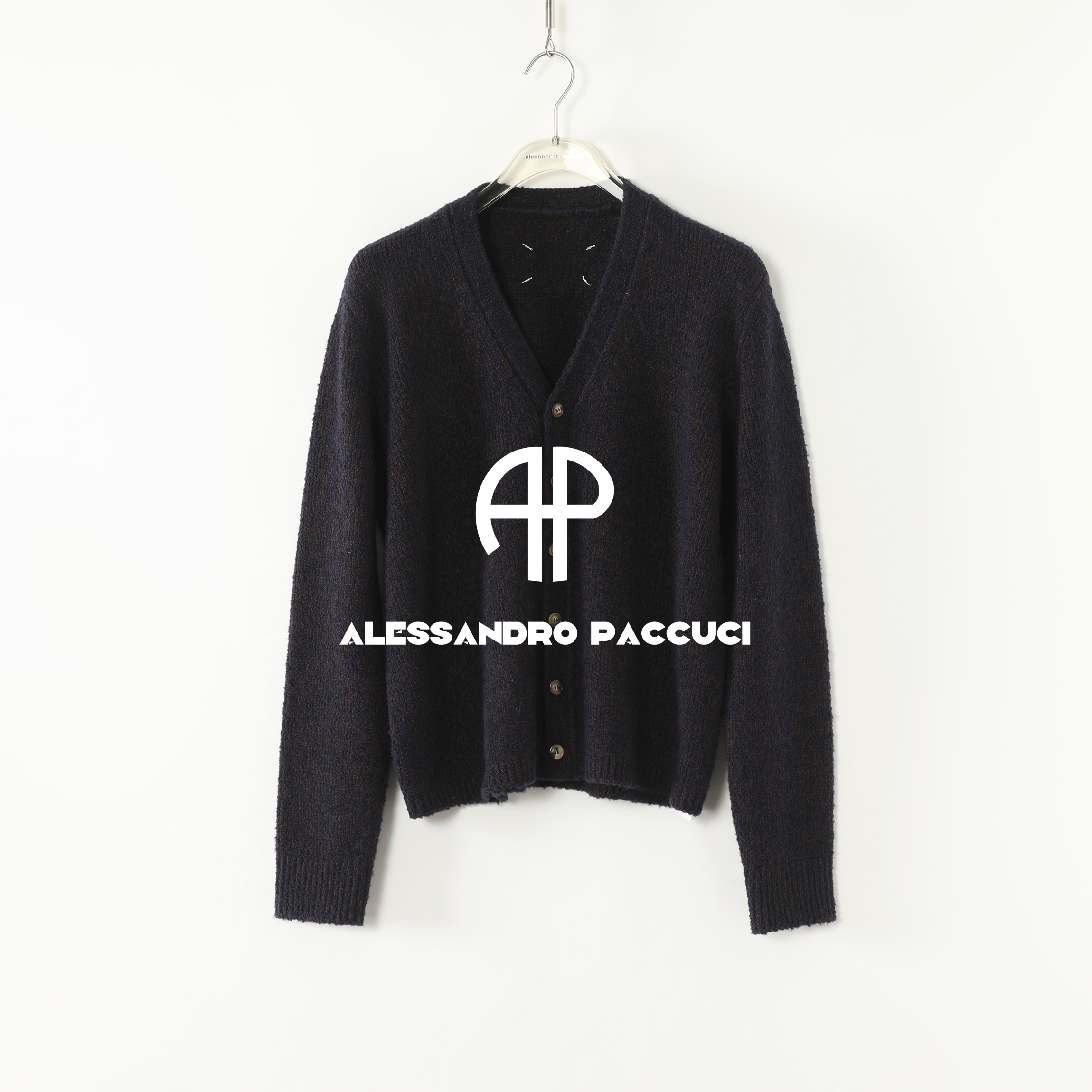 AP洛哥54164SK【秋冬信号】绵羊毛圈圈纱V领绒面感时尚百搭针织开衫