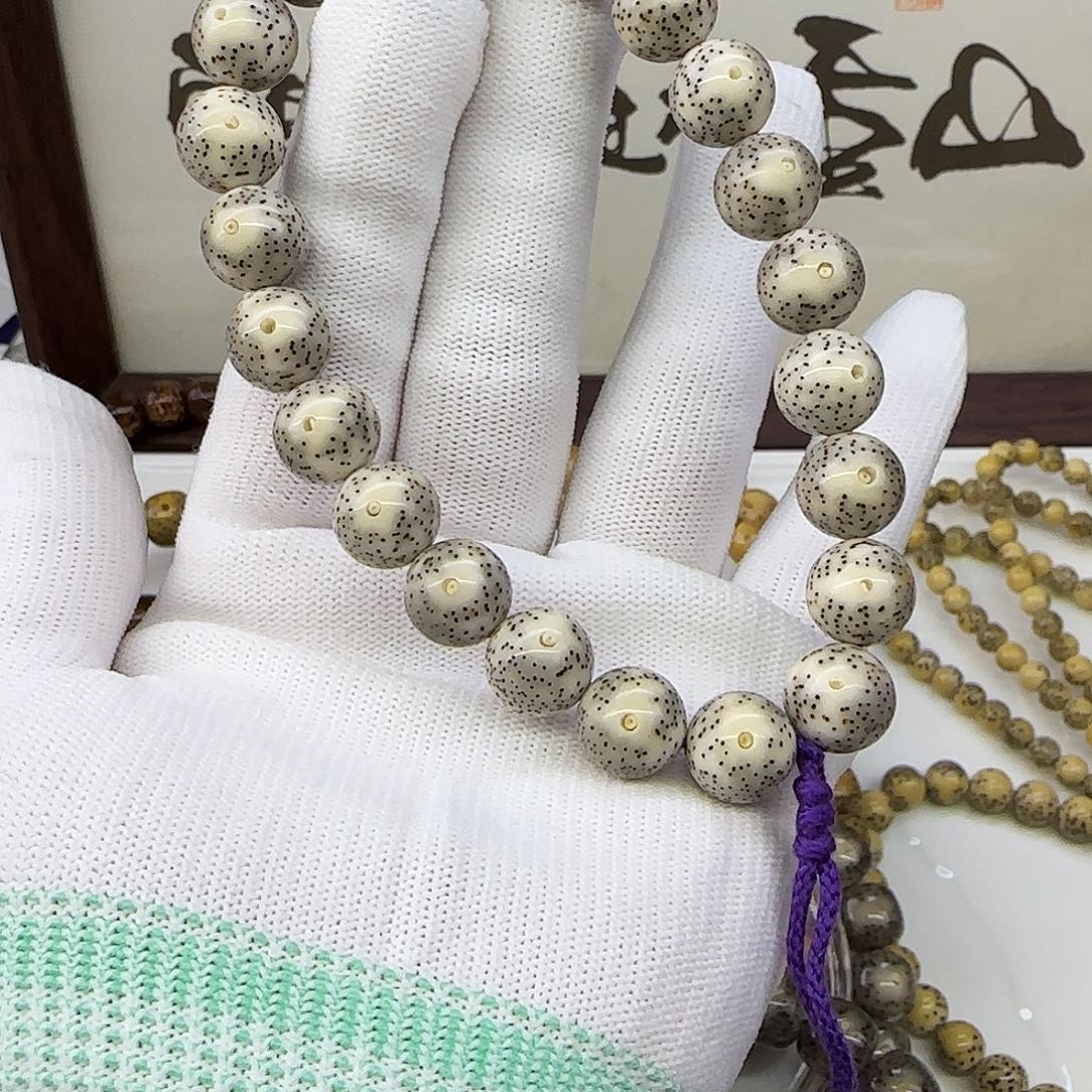 手串星月菩提卡11正圆手持月朗针尖星