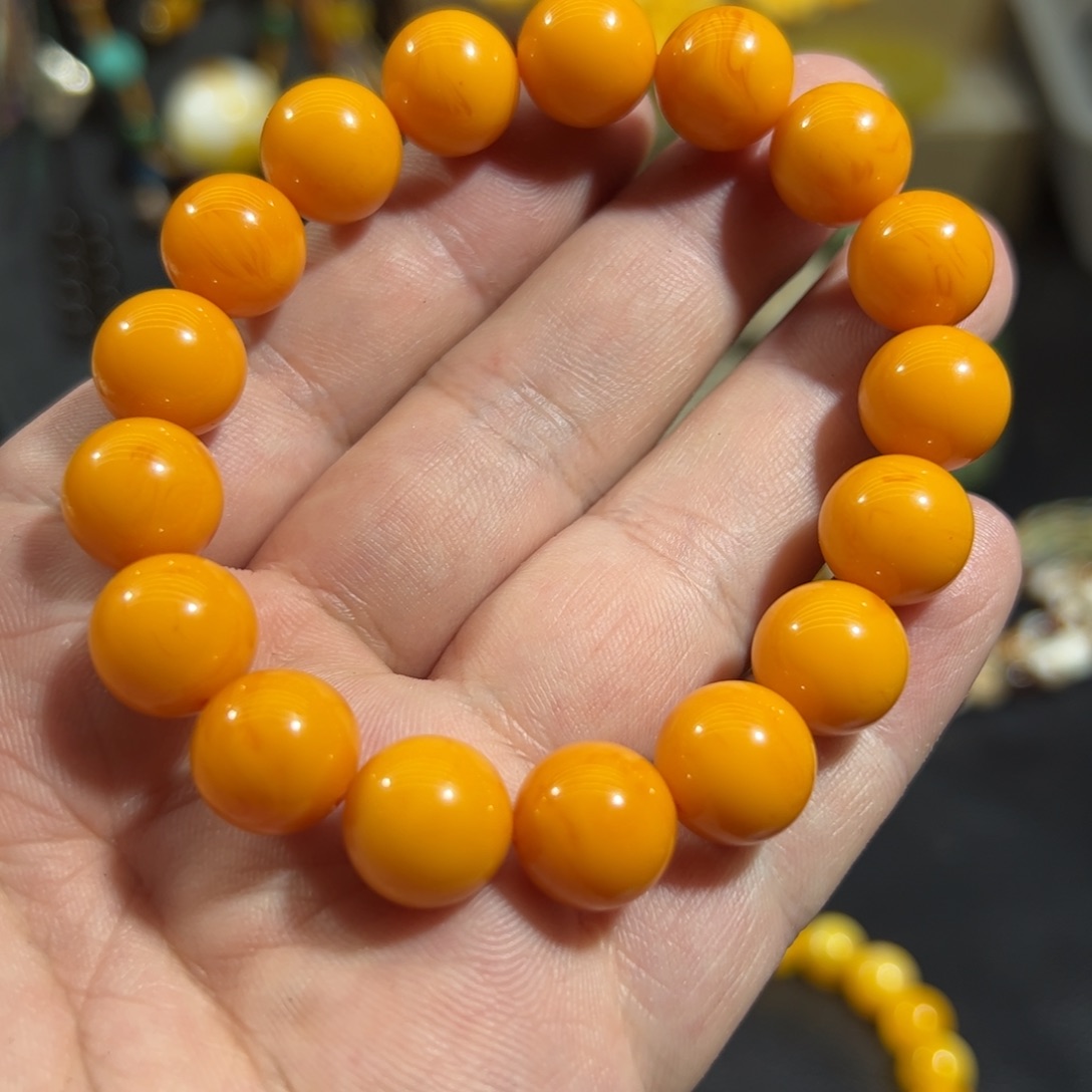 未镶嵌蜜蜡手链卡1.2➕