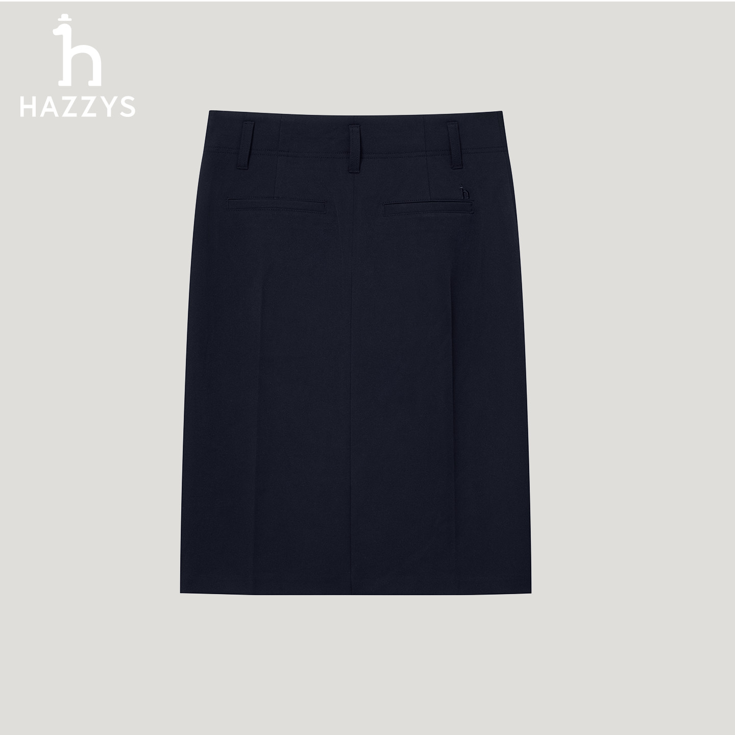 【商场同款】HAZZYS秋冬季女士时尚休闲简约半身裙百搭直筒短裙子