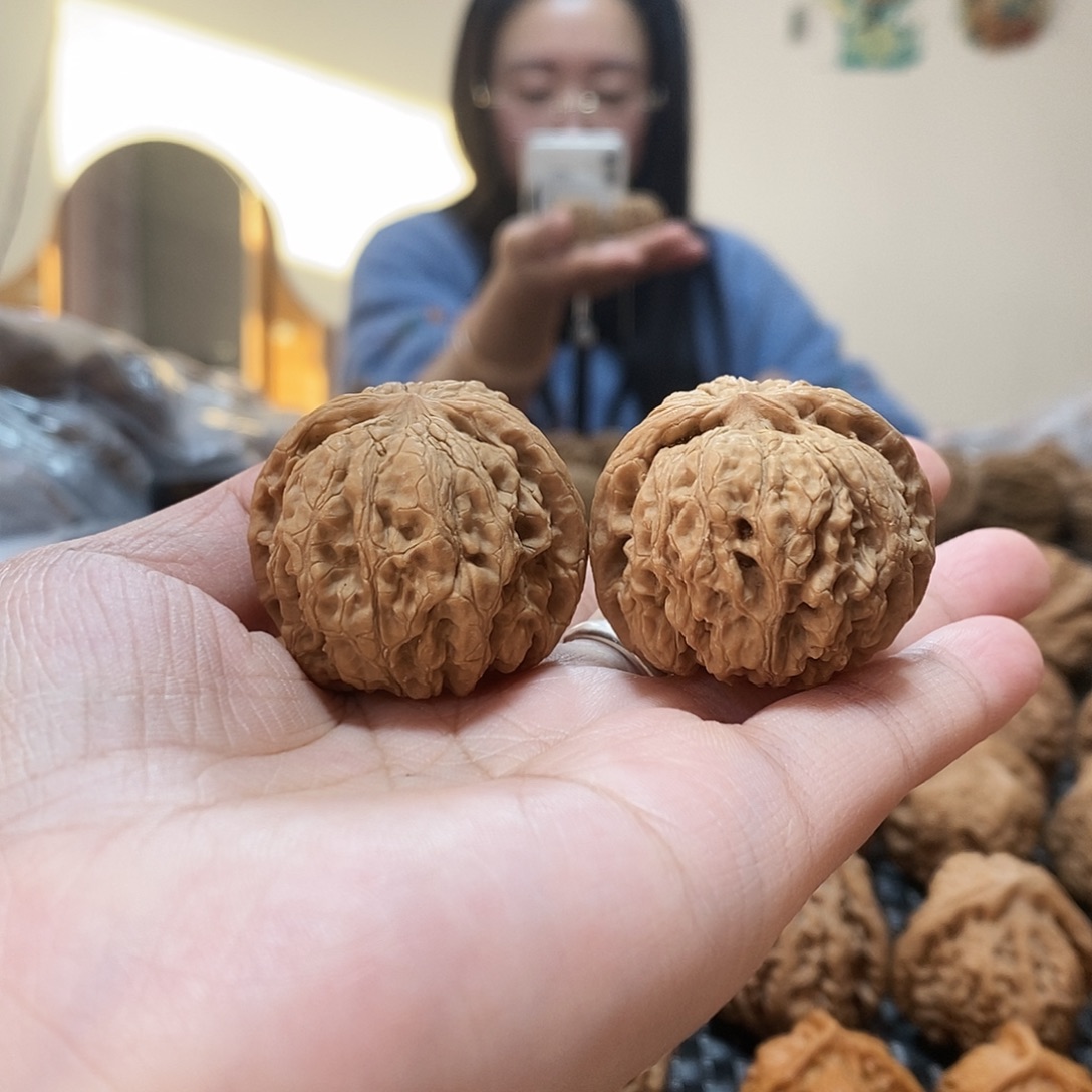 吊坠桃核雨花石36