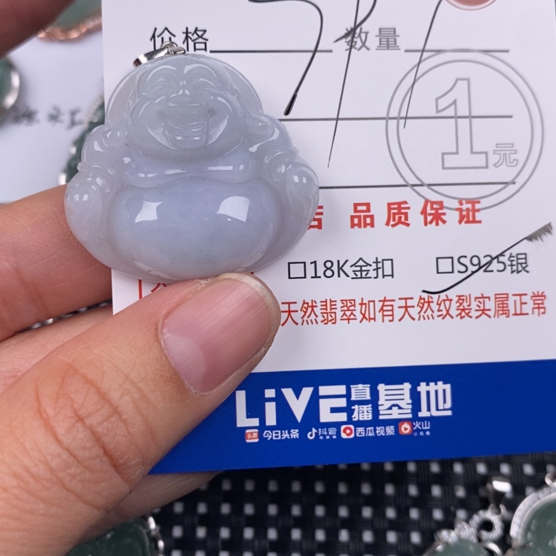 翡翠银S925镶嵌颈饰