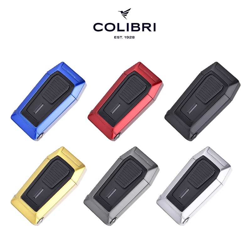 Colibri科乐比打火机三直冲聚火锌合金机身附雪茄V剪高档进口烟具