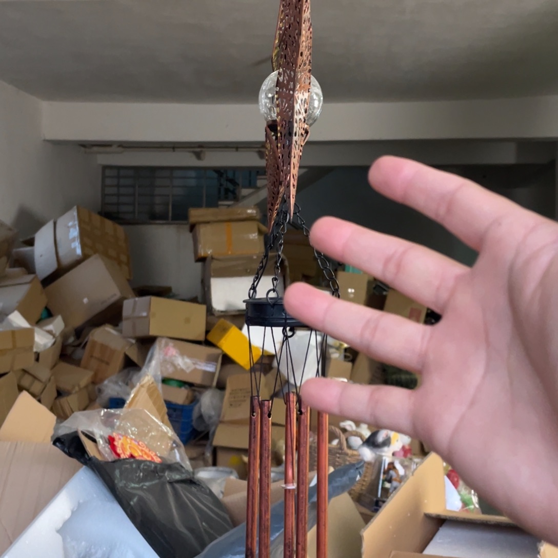 【闪购商品】铁艺太阳能星星风铃