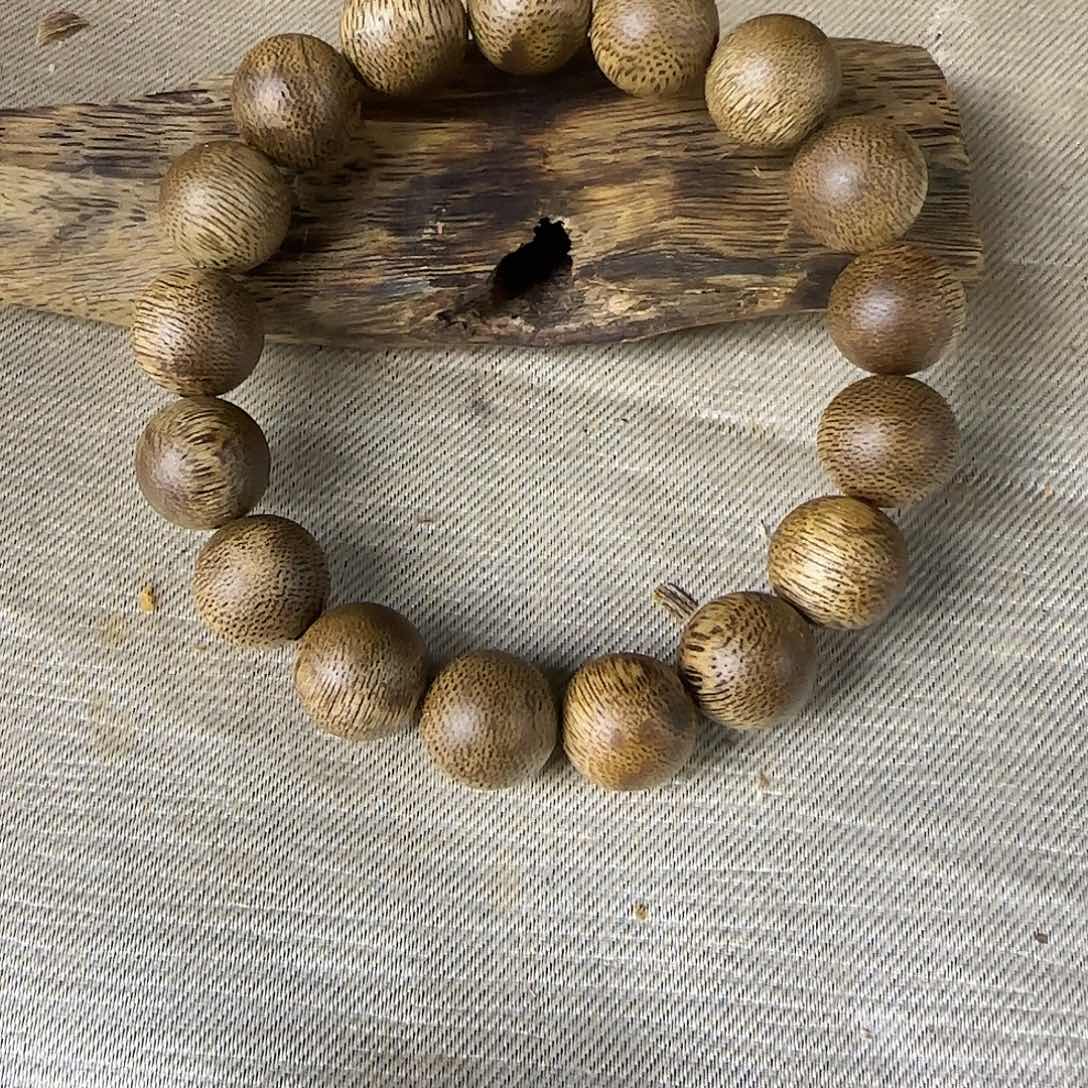 沉香沉香碎屑勾丝➕白棋树心12圆珠单圈收藏级