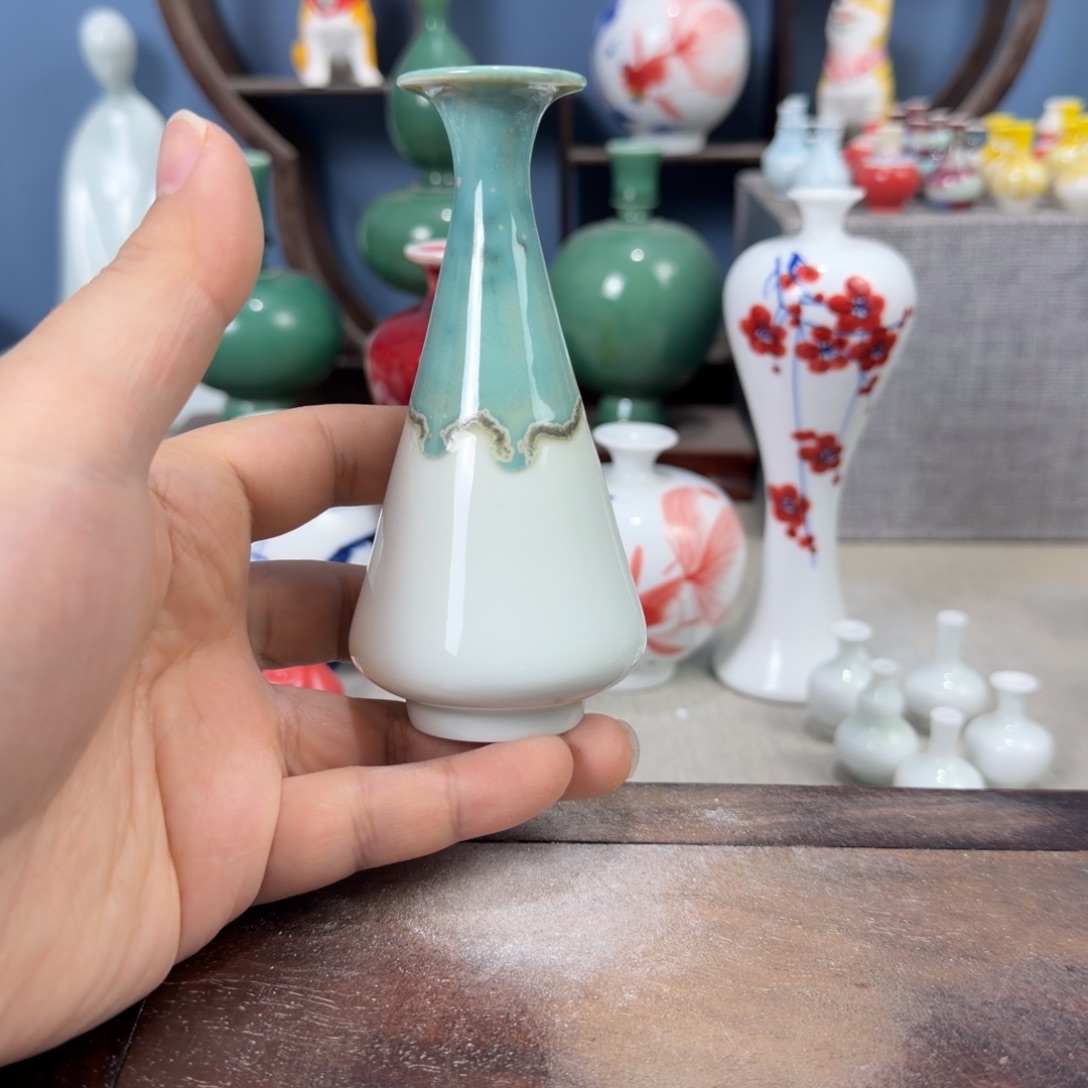 陶瓷手工小花器摆件