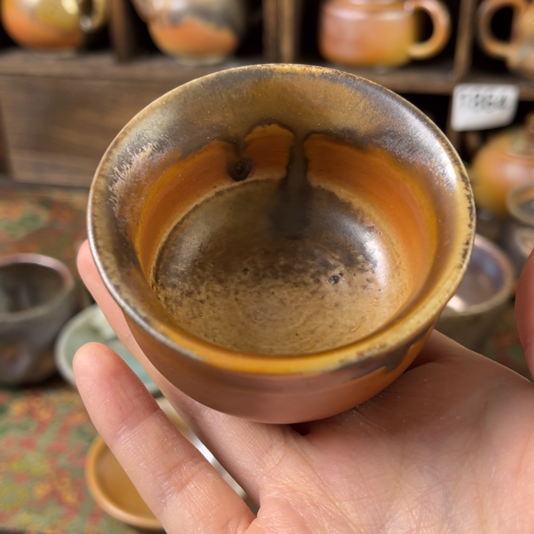 杯柴烧茶器主人杯杯