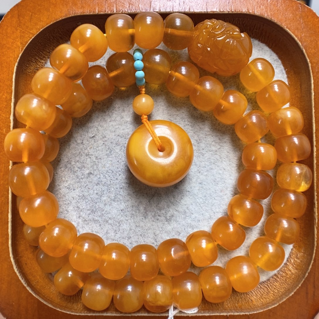 蜜蜡手串未镶嵌蜜蜡手串