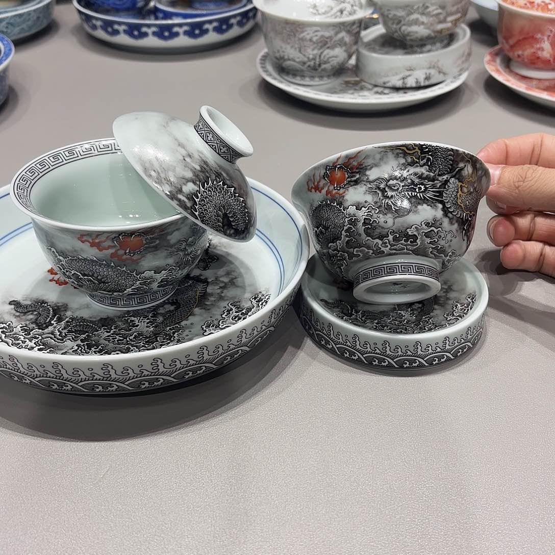 盖碗景德镇高温茶具