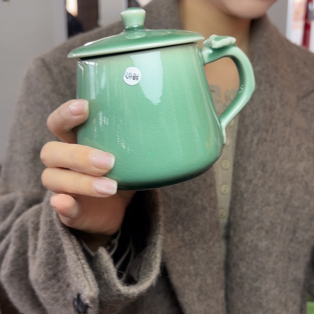 龙泉云间青瓷小米茶器