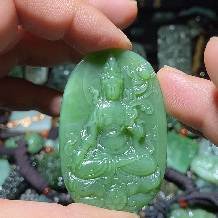 和田玉未镶嵌吊坠(不含链)