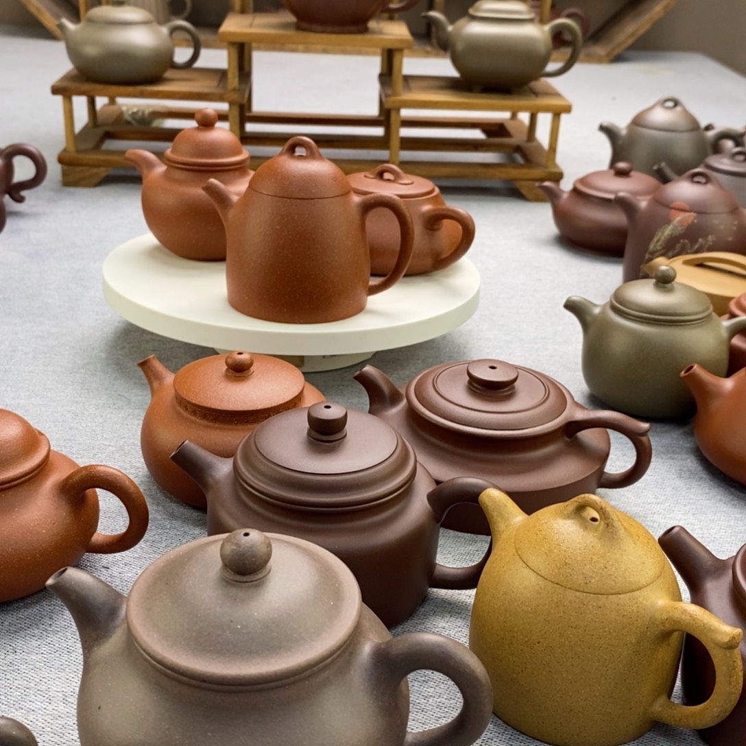 星***沉紫砂茶壶丑泥潘壶为