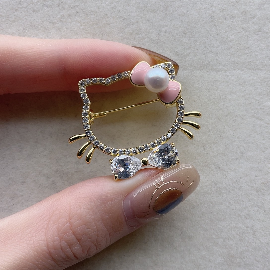 淡水珍珠未镶嵌胸针6