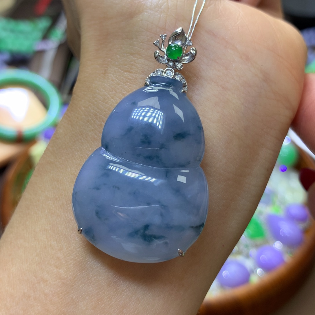 【闪购商品】翡翠颈饰18K金镶嵌翡翠