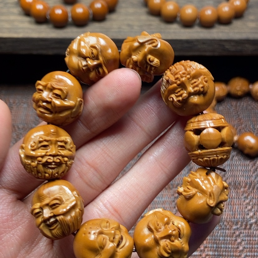 【闪购商品】橄榄核吊坠圆***头橄榄核