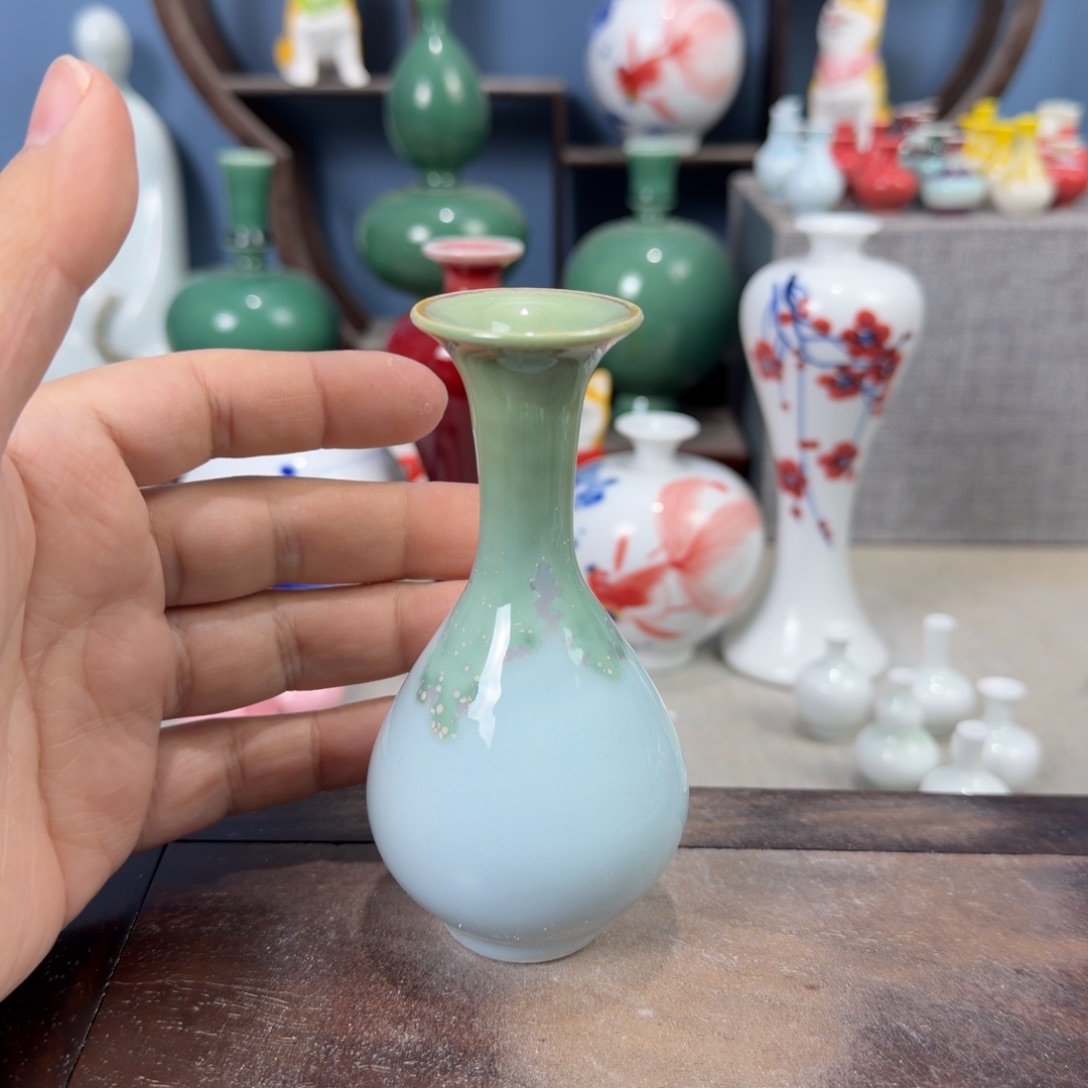 陶瓷手工小花器摆件