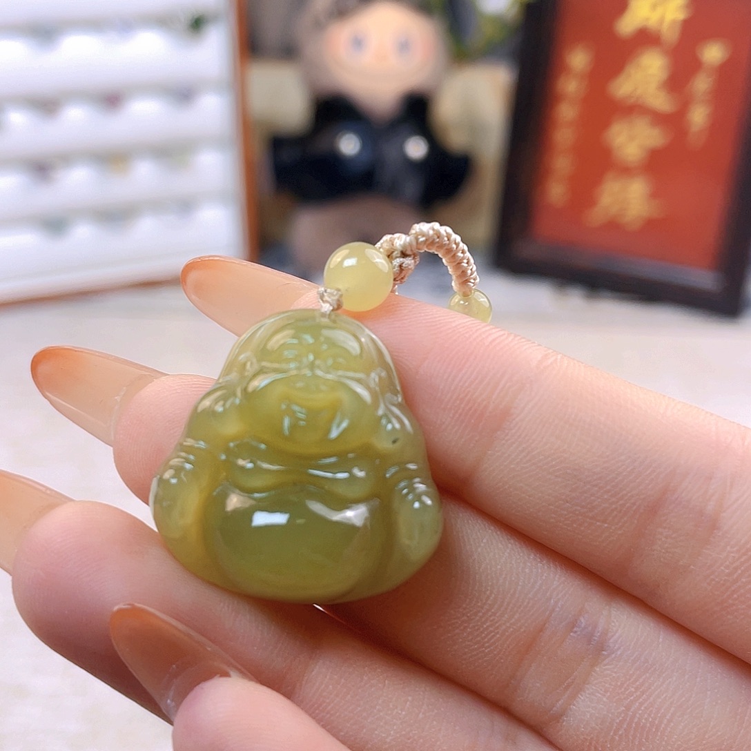 珍***贝吊坠(赠链)未镶嵌和田玉
