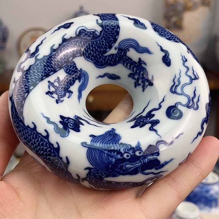 景德镇陶瓷手绘青花盖置