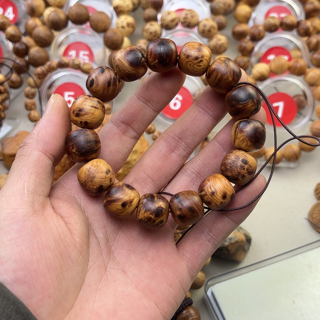 柏木（崖柏）手串/手链15英子留瑕疵