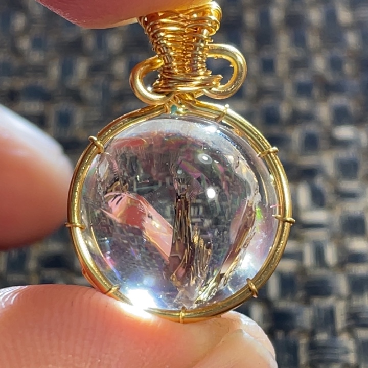 水晶颈饰未镶嵌曲**传