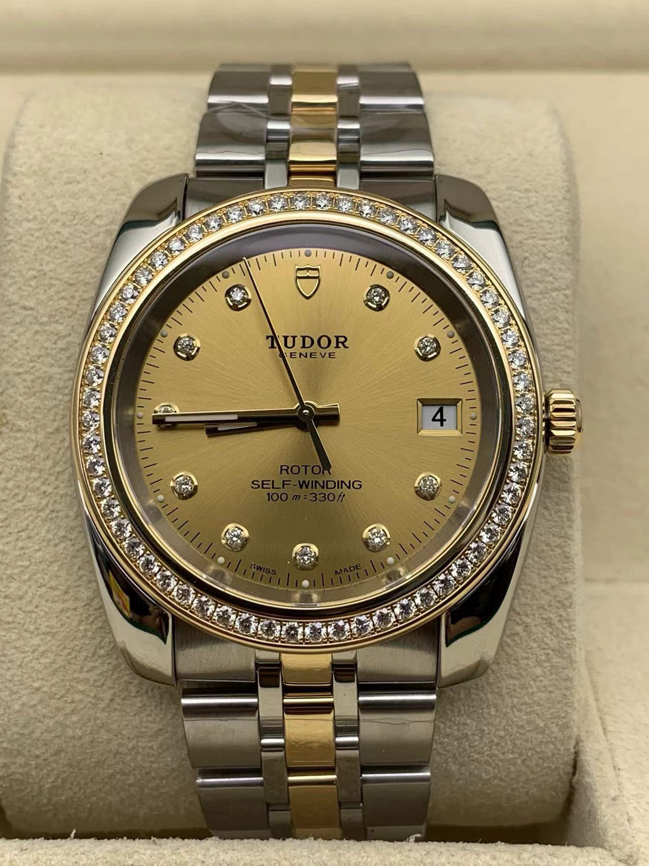 95新 TUDOR/帝舵 经典21023/单表/香槟金盘/38mm/男士腕表
