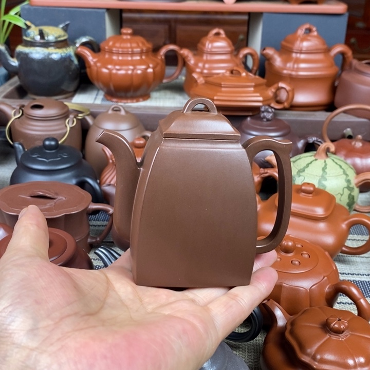 茶壶紫砂汉方200cc原矿文革老紫泥特价