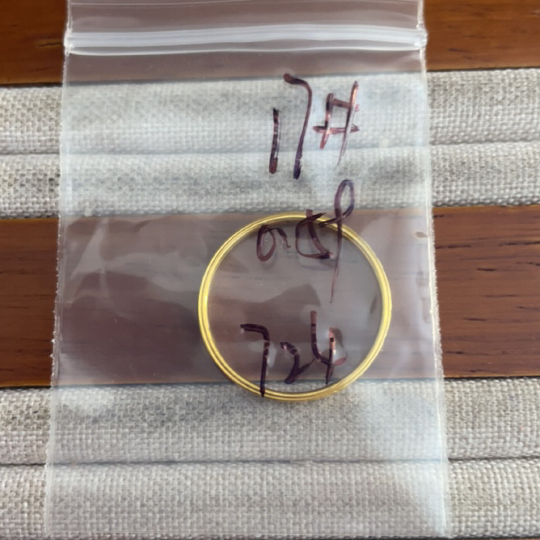 克重0.59 17号 碎冰冰戒指 足金999