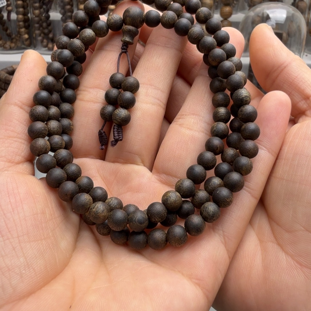 小***花手串沉香棋楠沉香张勺子沉水卡'6+保21克