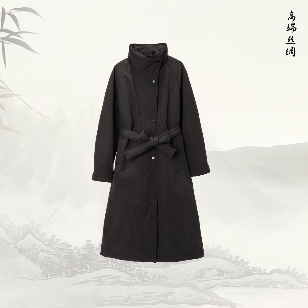 新款高级防风气质长款风衣款羽绒服54730